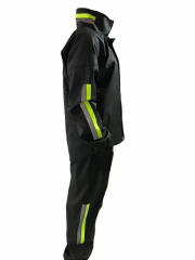 Motorcu Kurye Su Geçirmez Yağmurluk Takım - Siyah