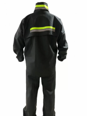 Motorcu Kurye Su Geçirmez Yağmurluk Takım - Siyah