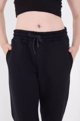 Üç İplik Basic Lastikli Eşofman Pantolon - Lacivert