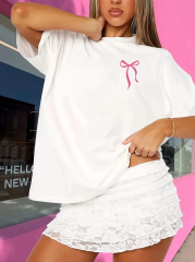 Sporda Günlük Hayata Giyilebilir GYM Baskılı Oversize Bisiklet Yaka Erkek T-shirt - Beyaz