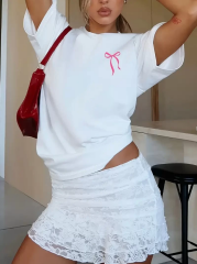 Sporda Günlük Hayata Giyilebilir GYM Baskılı Oversize Bisiklet Yaka Erkek T-shirt - Beyaz