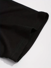 Erkek Turuncu Spor Araba Grafik Tişört - ''TOKYO'' Baskılı Günlük Oversize Kısa Kollu Tişört, Yetişkinler için Yazlık Giyim, Turuncu Araba Tasarımı- Siyah