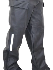 Yağmurluk Takım (Bahçıvan Tipi Askılı Pantolon ve Mont) - Siyah