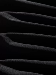 Erkek Dağ Grafikli Tişört, Yaz için Büyük Beden Rahat T-shirt - Siyah