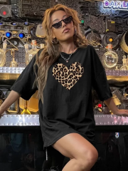 Baskılı Kadın T-shirt - Siyah