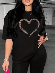 Baskılı Kadın T-shirt - Siyah