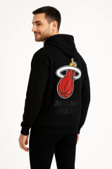 Erkek Kapşonlu Sweatshirt – Oversize Üç İplik Şardonlu Hoodie, “Other Lives” Ön & Arka Baskılı, Kanguru Cepli, Kışlık Rahat Günlük Stil - Siyah