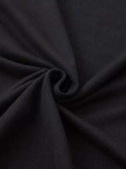 20/1 Penye Compack Baskılı Oversize Bisiklet Yaka Kısa Kol Yazlık T-shirt - Siyah