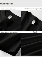 AICG Ön Arka Baskılı Bisiklet Yaka Kadın Oversize Bisiklet Yaka T-shirt - Siyah