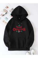Merry Chrıstmas Sweatshirt & Hodie - Siyah