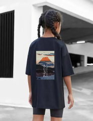 Çocuk Unisex Baskılı T-Shirt - Siyah